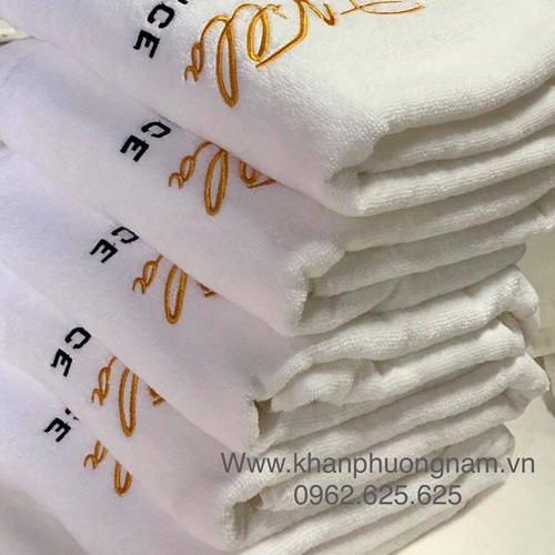 khăn tắm dệt logo residence